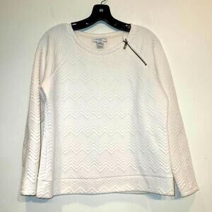 Liz Claiborne chevron long sleeve shirt - petite large